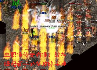 单职业传奇霸业:战神崛起新手必备攻略宝典 单职业传奇霸业:战神崛起新手必备攻略宝典