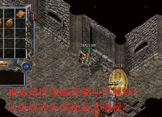 重生白虎隐藏技能如何解锁?顶级战力养成秘籍大揭秘? 重生白虎隐藏技能如何解锁?顶级战力养成秘籍大揭秘?