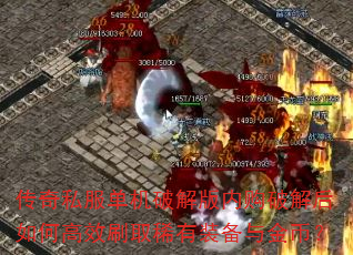 传奇私服单机破解版内购破解后如何高效刷取稀有装备与金币? 传奇私服单机破解版内购破解后如何高效刷取稀有装备与金币?