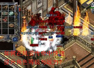 如何在风云传奇中快速提升角色等级与战力? 如何在风云传奇中快速提升角色等级与战力?