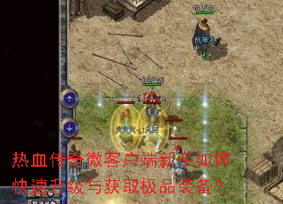 热血传奇微客户端新手如何快速升级与获取极品装备? 热血传奇微客户端新手如何快速升级与获取极品装备?